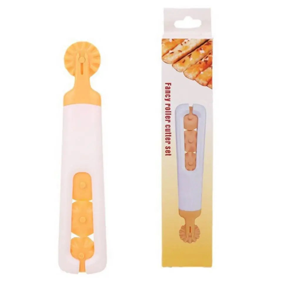 Cortador de pizza pequeño Rodillo de corte de pasteles de precisión Gadget de cocina multifuncional Rodillo cortador de masa con mango Adecuado para tarta