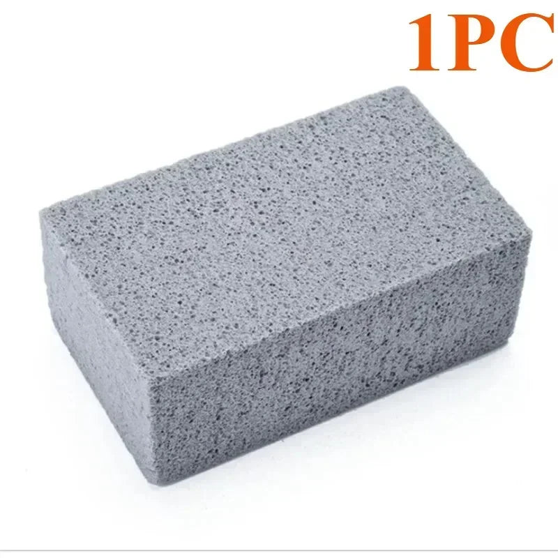 Ladrillo de limpieza para parrilla, removedor de grasa y óxido de alta resistencia para rejillas de metal, piedra porosa, herramienta de limpieza de cocina, entusiasta de la parrilla