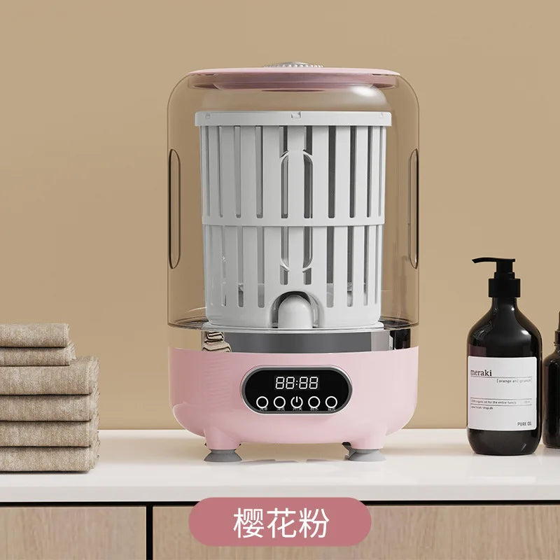 Mini lavadora portátil automática herramienta de limpieza de ropa para dormitorios, viajes, campamentos, hoteles y apartamentos
