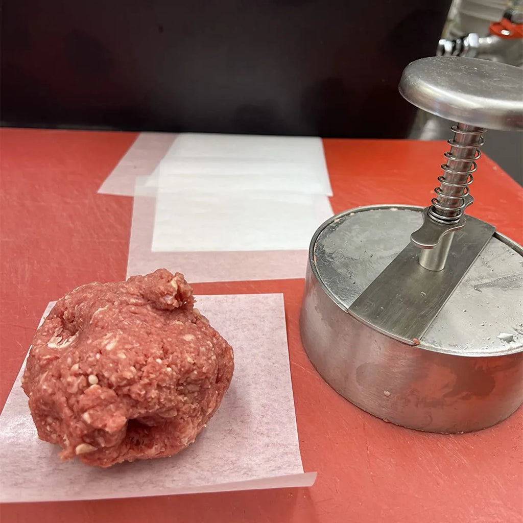 Prensa para Hamburguesas, Acero Inoxidable 304, Antiadherente, Molde Redondo Manual para Bolas de Arroz, Grosor Ajustable, Herramientas de Cocina para Carne de Res y BBQ