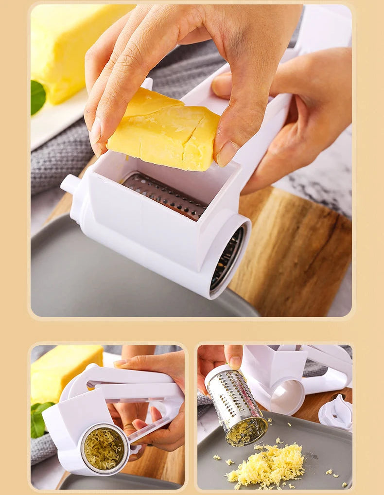 Picador de Ajos Rotativo Manual para Cocina