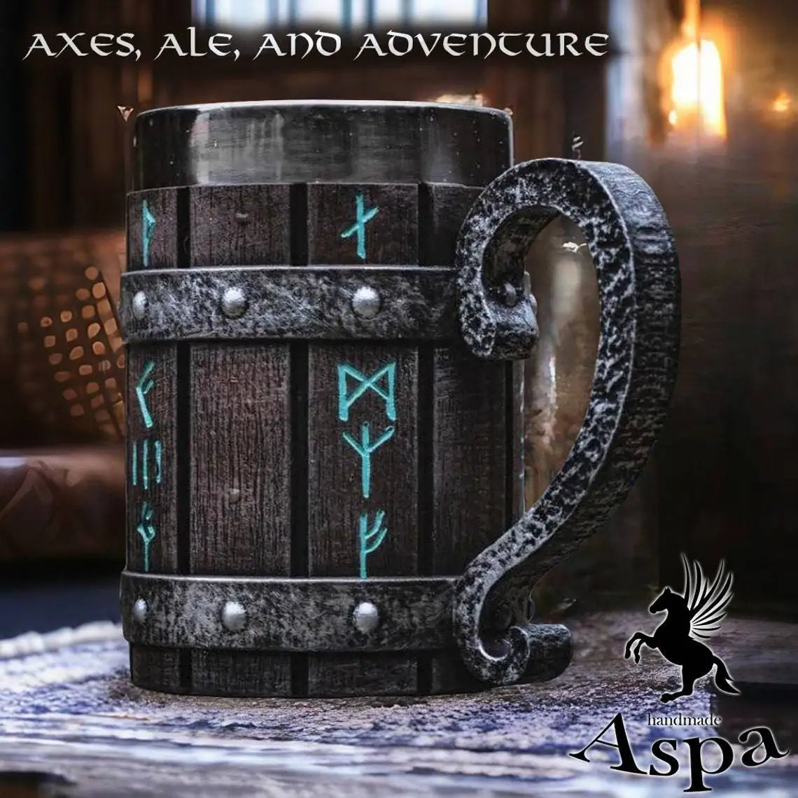 Jarra de cerveza de madera estilo barril, jarra de cerveza de acero inoxidable de gran capacidad, taza de café, copa de vino, metálica e aislada, como regalo para bar o fiesta