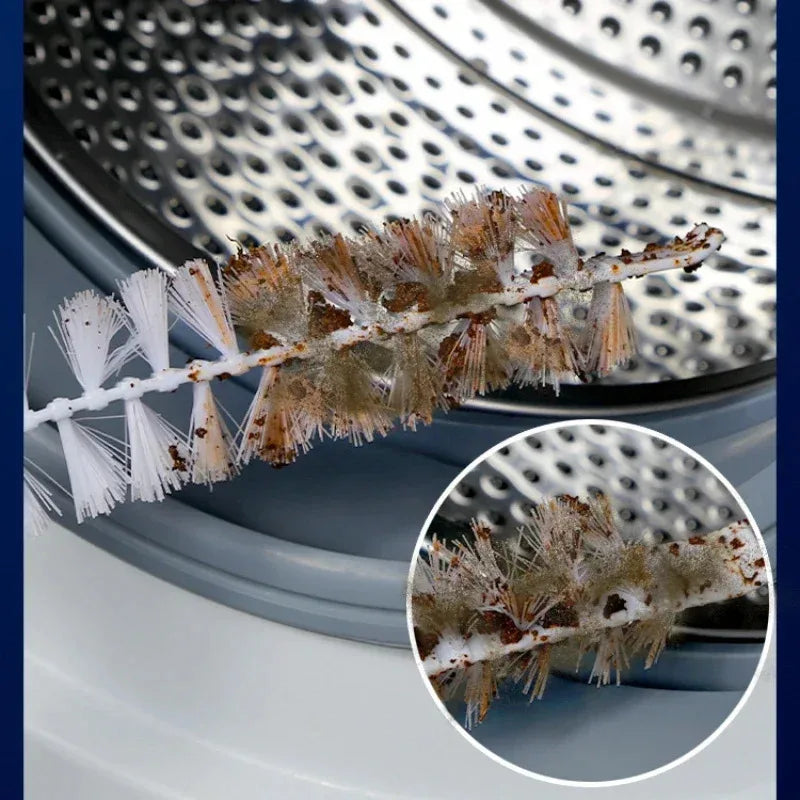 Cepillo de limpieza flexible largo multipropósito, plumero, fregador para lavar máquinas, secadoras, removedor de pelusa, cepillos para limpiar radiadores
