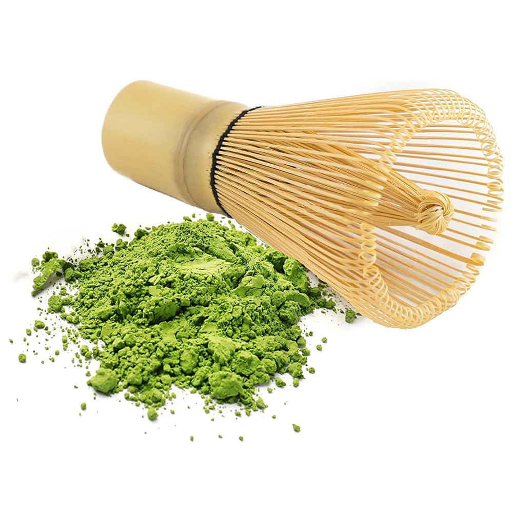 Juego de té Juego de té japonés Batidor de matcha (Chasen) Cucharilla y cuchara (Chashaku) Juego de té matcha Accesorios de bambú
