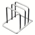 Stainless Steel Pot Lid and Cutting Board Organizer Countertop Rack