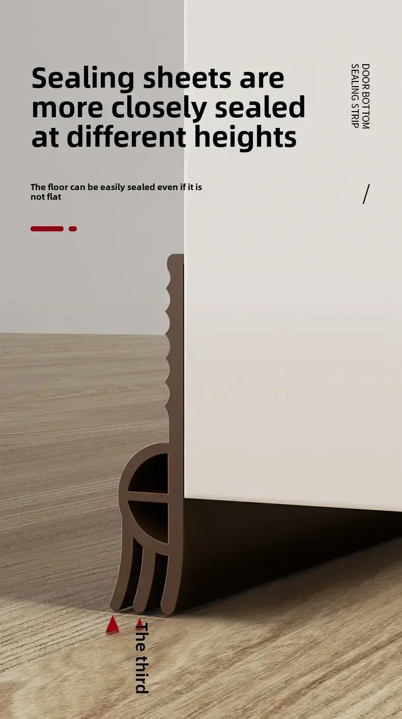 Zócalo Sello Inferior para Puertas Anti-insectos y Polvo