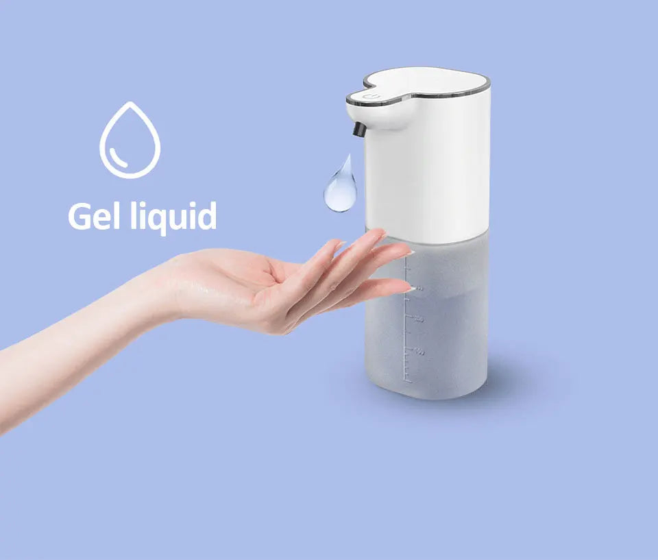 Dispensadores de Jabón Automáticos 400ml 4 Marchas Ajustables Máquina Inteligente de Lavado de Manos para Baño USB Recargable Desinfectante de Manos Sin Contacto