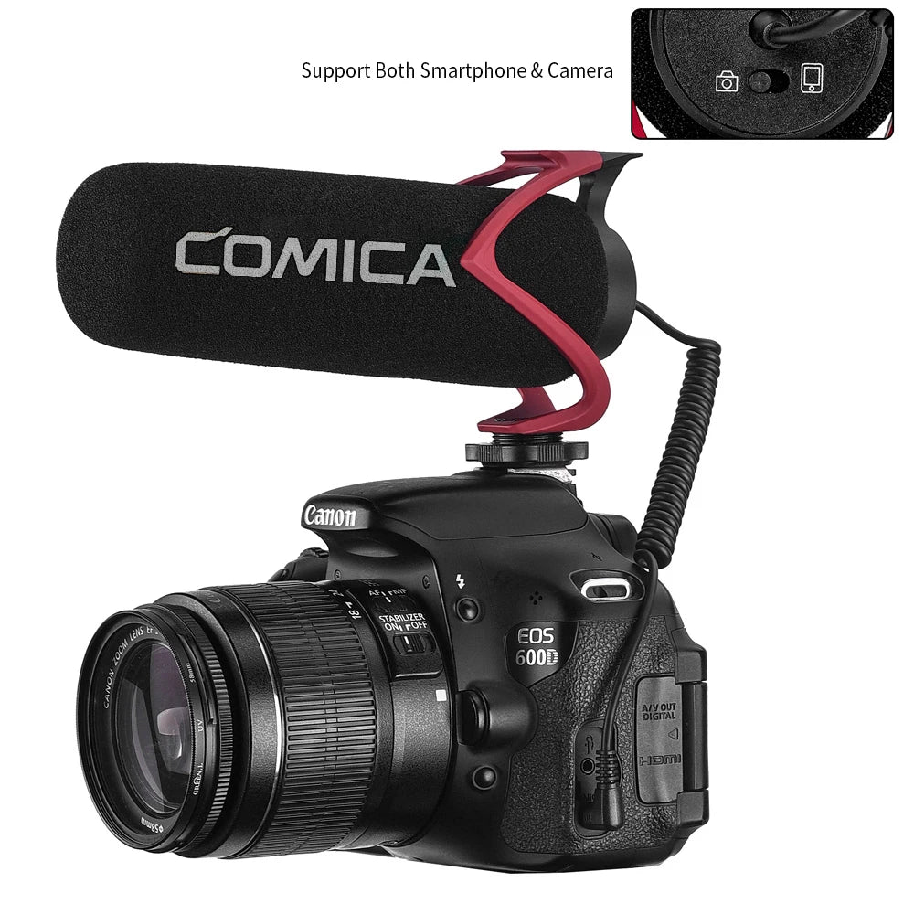 Micrófono de Condensador para Video y Vlog Comica
