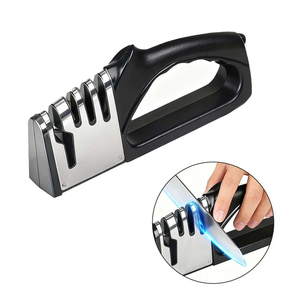 Afilador de cuchillos de cerámica específico para cocina! Función cuatro en uno, adecuado tanto para uso doméstico como comercial.