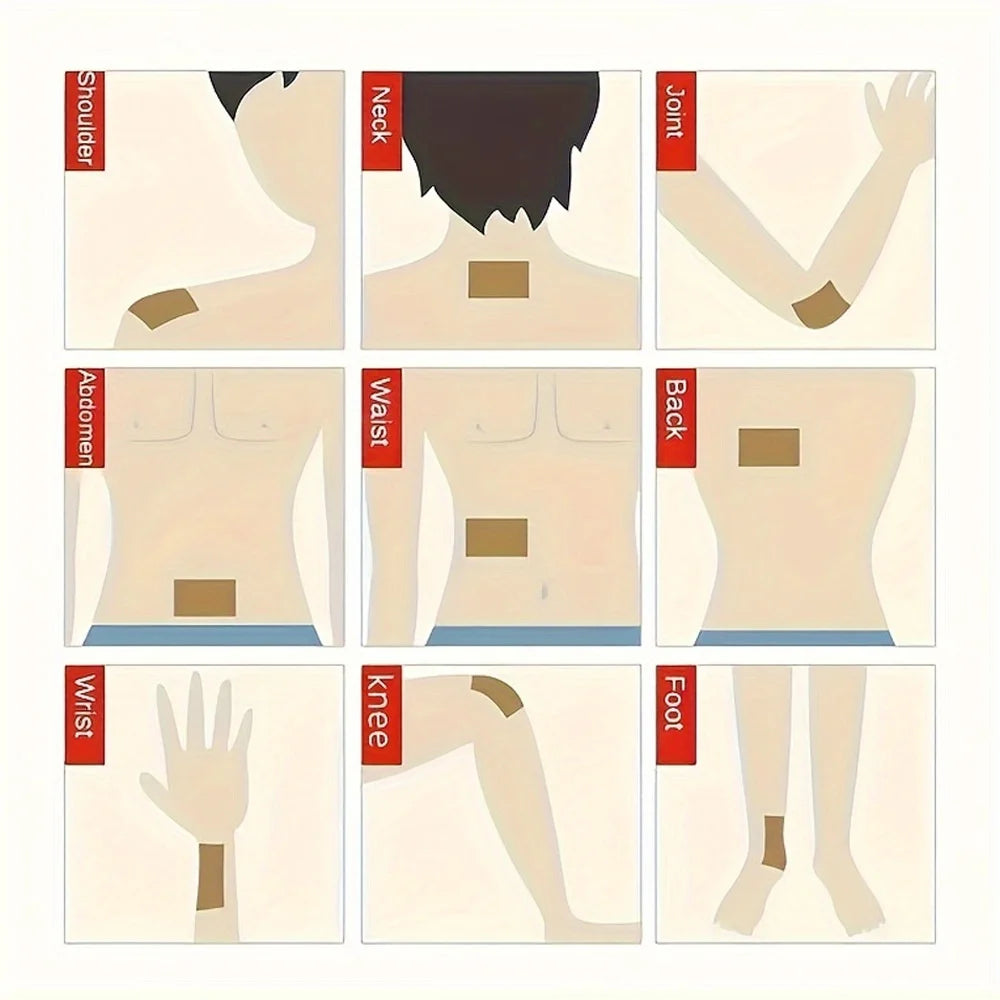Heating Patch for Neck Shoulders Back Knees Abdomen 50 or 100 Pcs