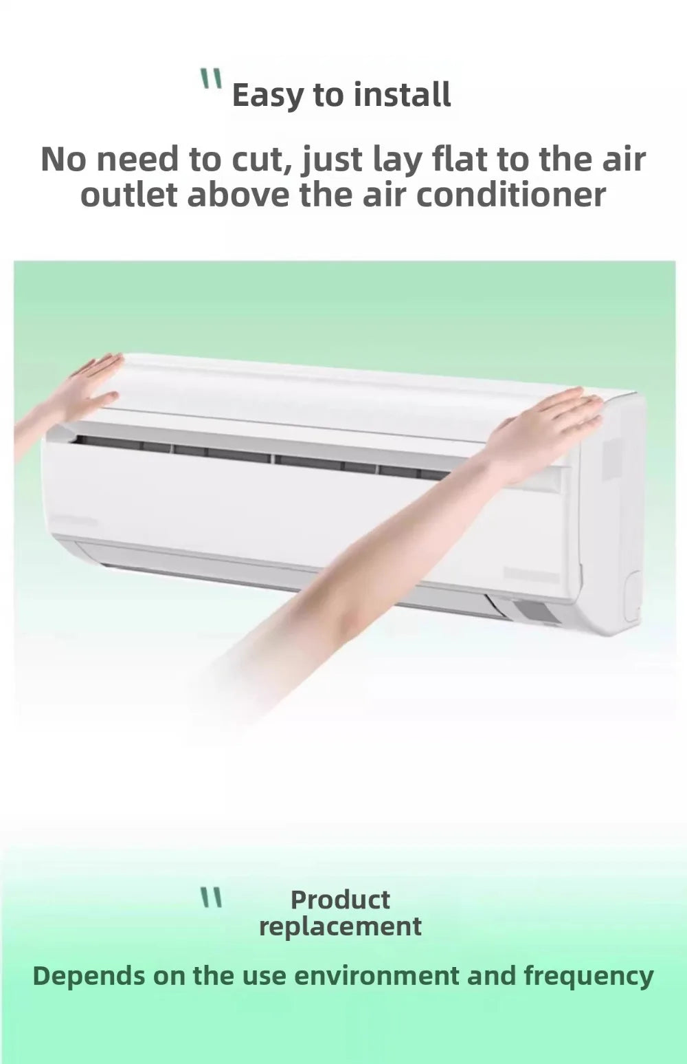 5 PCS/Paquete Filtro de Aire Acondicionado Universal Desechable Almohadilla Rectangular Antipolvo Filtro de Entrada de Aire Acondicionado Sin Limpieza