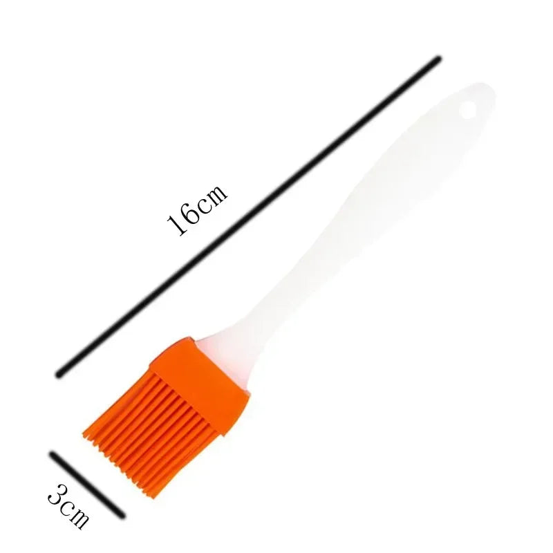 Espátula de silicona para cocinar, pincel de barbacoa, pincel de crema, pincel de aceite resistente al calor para barbacoa, utensilios de cocina, herramientas para hornear pasteles