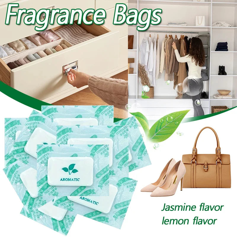 50/100/200 unidades de Bolsas de Fragancia de Jazmín - Perfectas para Armarios, Autos y Ambientadores para el Hogar, Desodorizantes para Zapatos