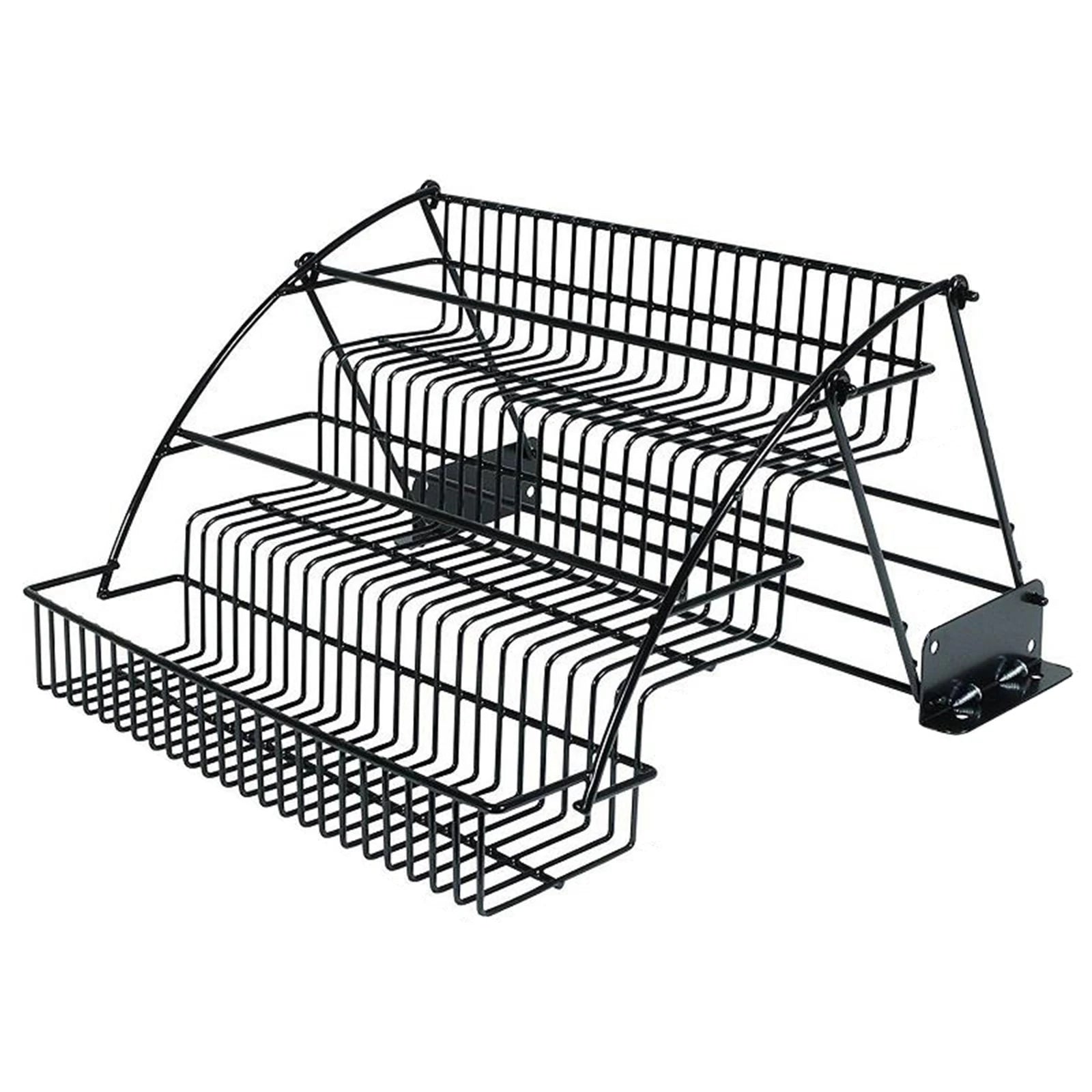 Estante para especias de 3 niveles para armario de cocina, organizador de almacenamiento de metal