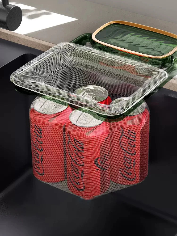 Estante de Filtro para Fregadero de Cocina, Colador Plegable para Fregadero, Bolsa de Malla, Soporte, Red de Almacenamiento de Basura, Estante, Bolsa de Malla Desechable para Basura