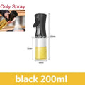 Spray de Aceite de Cocina 2 en 1 Botella Rociadora de Aceite de Vidrio Botella Multifuncional Dispensadores de Aceite para Cocinar y Barbacoa Rociador de Aceite de Oliva Herramienta de Cocina