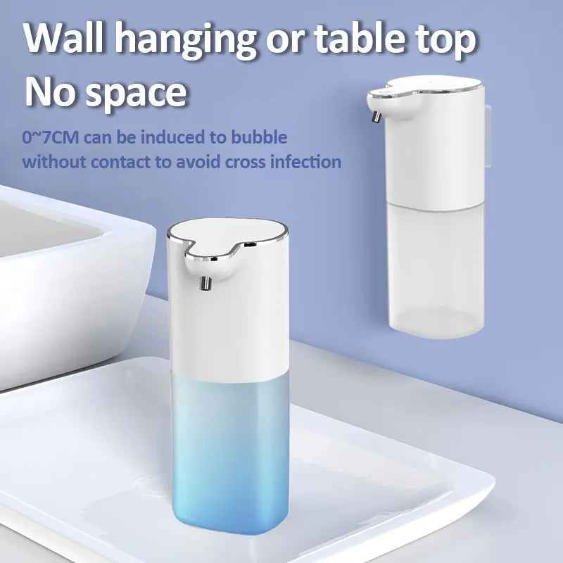 Dispensadores de Jabón Automáticos 400ml 4 Marchas Ajustables Máquina Inteligente de Lavado de Manos para Baño USB Recargable Desinfectante de Manos Sin Contacto
