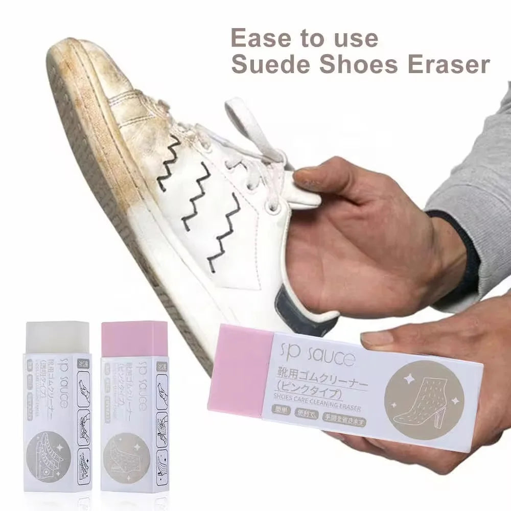 Borrador de Goma para Limpieza de Zapatos, Cuidado de Zapatillas, Limpiador de Cuero, Limpieza para Zapatos de Cuero y Gamuza, Botas, Nuevo Borrador y Cepillo para Zapatos