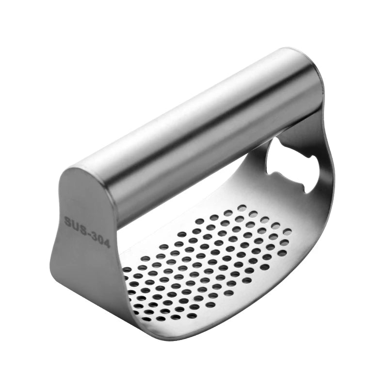 Gadgets de Cocina Multifuncionales Prensa de Ajo de Acero Inoxidable Manual Exprimidor de Jengibre y Ajo Triturador Herramientas para Verduras Abridor de Botellas