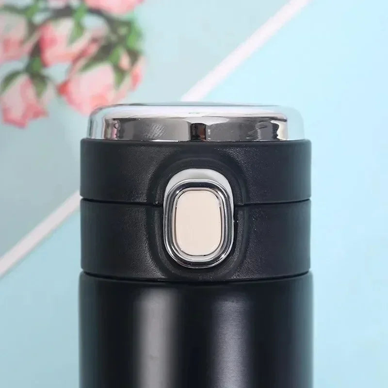 Botella de agua de acero inoxidable Smart Thermos de 400ML con pantalla digital LED de temperatura, tazas térmicas para café, vasos inteligentes con aislamiento