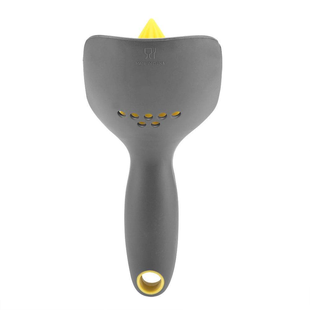 Exprimidor Manual Ergonómico Mini para Limón y Naranja (Negro)