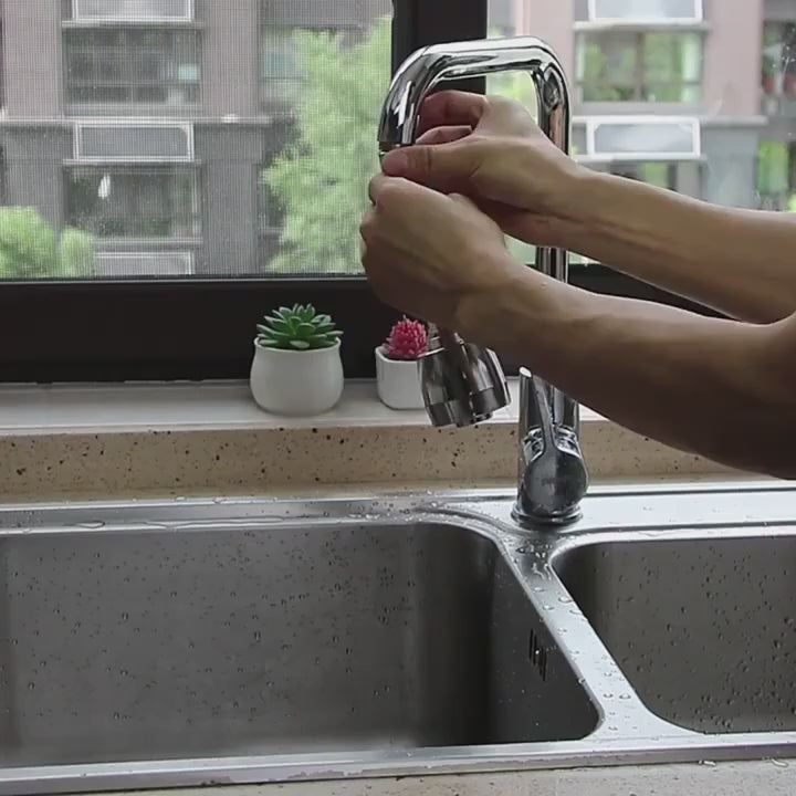 Dual-Speed Faucet Aerator with 360° Rotating Anti-Splash Spray Head